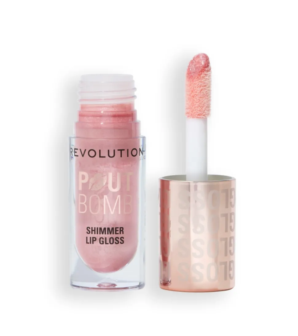 Revolution - Brillo de labios con Shimmer Pout Bomb - Shine Pink