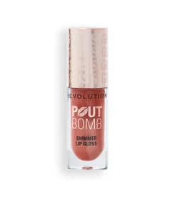 Revolution - Brillo de labios con Shimmer Pout Bomb - Nude Glow