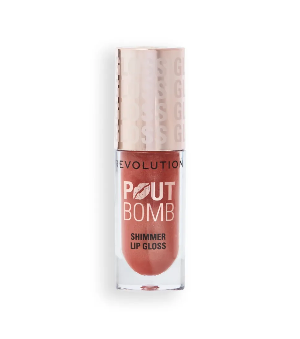 Revolution - Brillo de labios con Shimmer Pout Bomb - Nude Glow