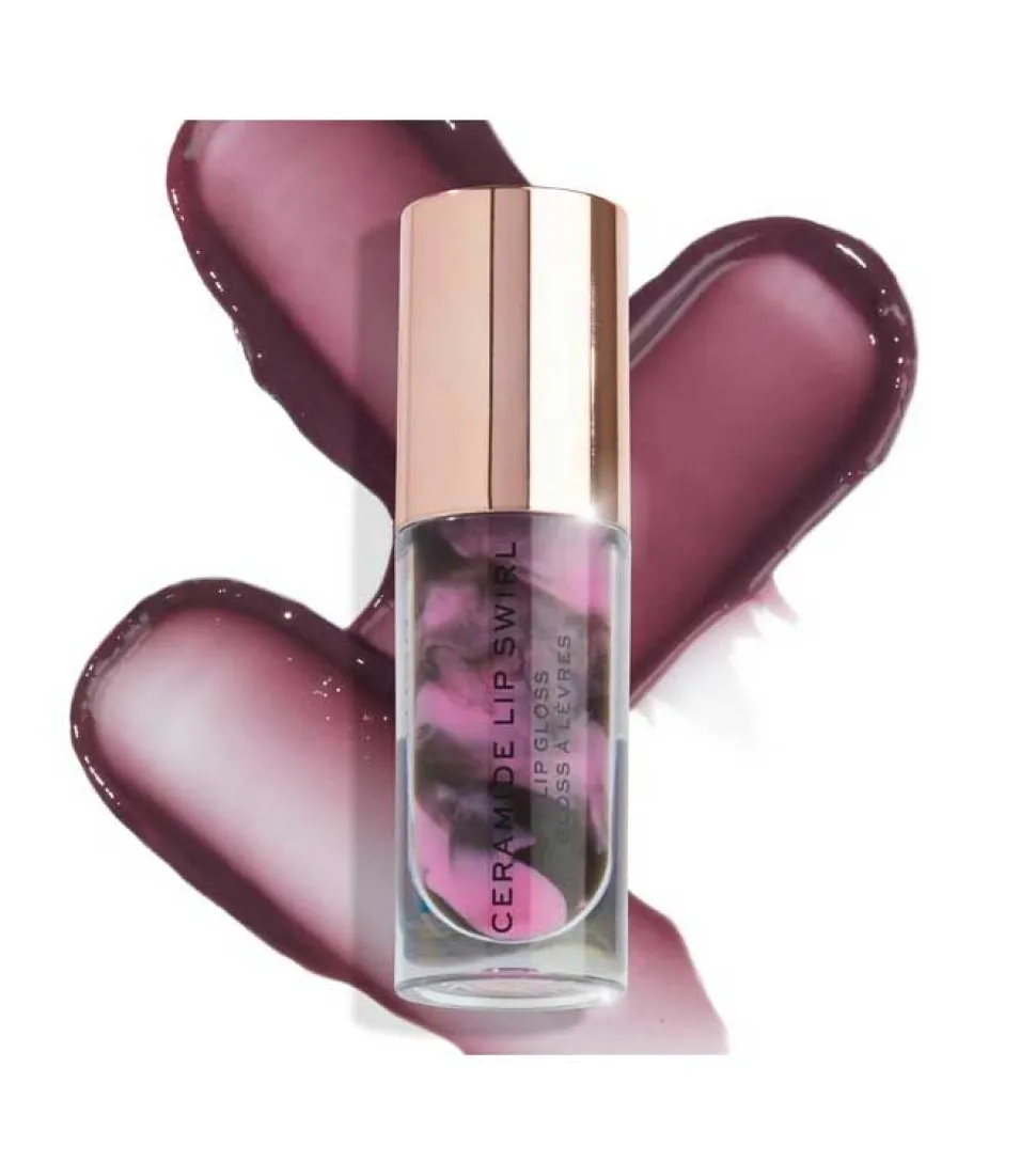 Revolution - Brillo de labios Ceramide Lip Swirl - Cherry mauve