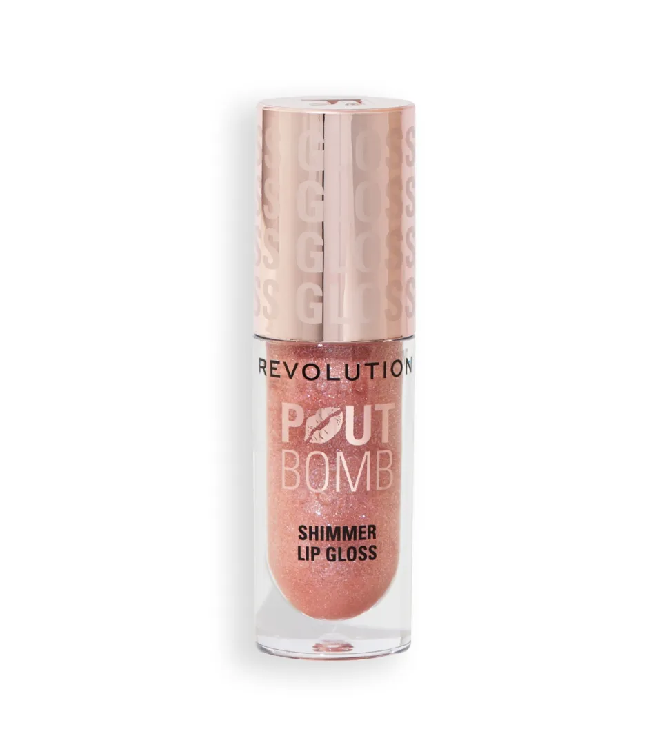 Revolution - Brillo de labios con Shimmer Pout Bomb - Shimmer Nude