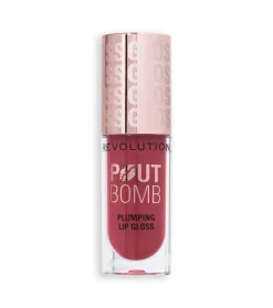 Revolution - Brillo de labios voluminizador Pout Bomb - Mauve Pink