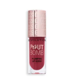 Revolution - Brillo de labios voluminizador Pout Bomb - Rosewood Rose Pink