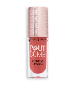 Revolution - Brillo de labios voluminizador Pout Bomb - Melba Warm Peach