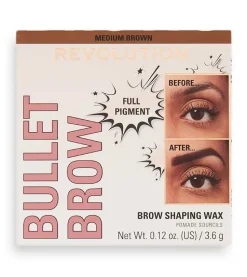 Revolution - Cera para cejas Bullet Brow - Dark Brown