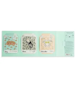 Revolution - *Friends X Revolution* - Pack de 3 mascarillas faciales de tejido - Joey, Ross y Chandler