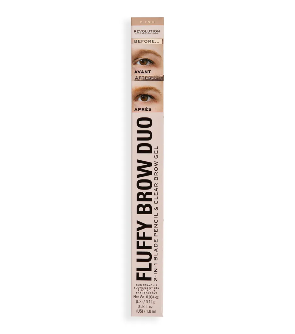 Revolution - Lápiz de cejas Fluffy Brow Filter Duo - Blonde