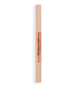 Revolution - Lápiz de cejas Fluffy Brow Filter Duo - Ash Brown