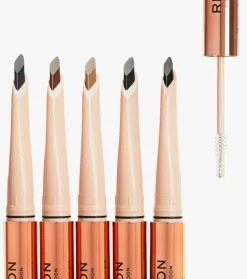 Revolution - Lápiz de cejas Fluffy Brow Filter Duo - Ash Brown