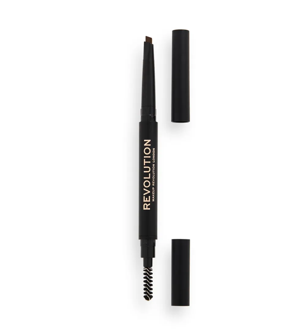 Revolution - Lápiz para cejas Duo Brow Definer - Medium Brown