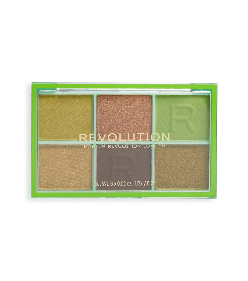 Revolution - Mini paleta de sombra Mini Colour Reloaded - Its Giving Green