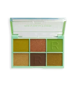 Revolution - Mini paleta de sombra Mini Colour Reloaded - Its Giving Green