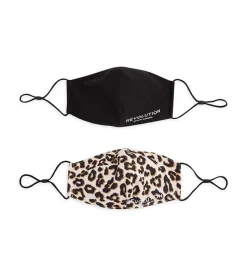 Revolution - Pack de 2 mascarillas de tela reutilizables - Black
