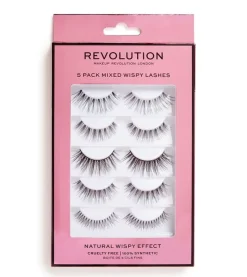 Revolution - Pack de 5 pestañas postizas Mixed Wispy Lashes