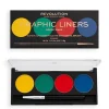 Revolution - Paleta de delineadores Water Activated Graphic Liners - Bright Babe