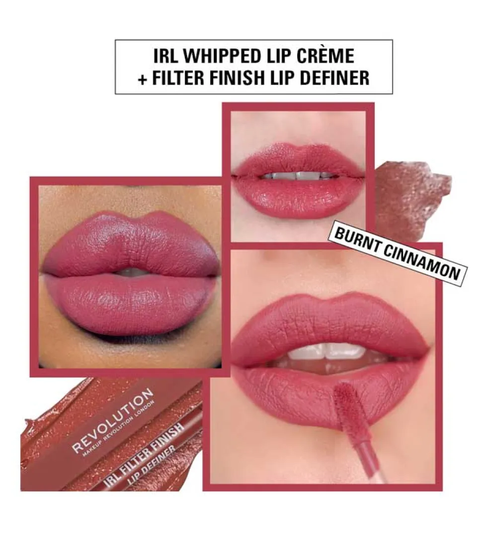 Revolution - Perfilador de labios IRL Filter Finish Lip Definer - Burnt Cinnamon