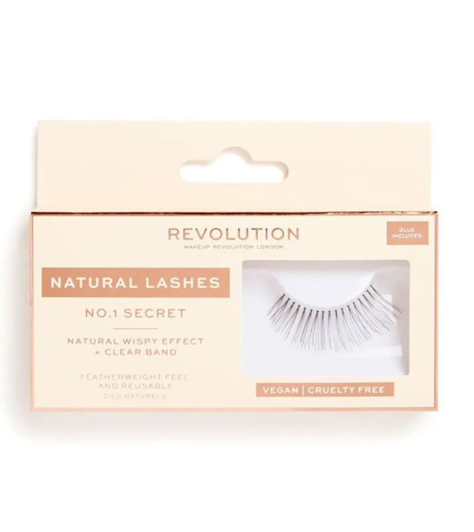 Revolution - Pestañas postizas Natural Lashes - Nº.1 Secret