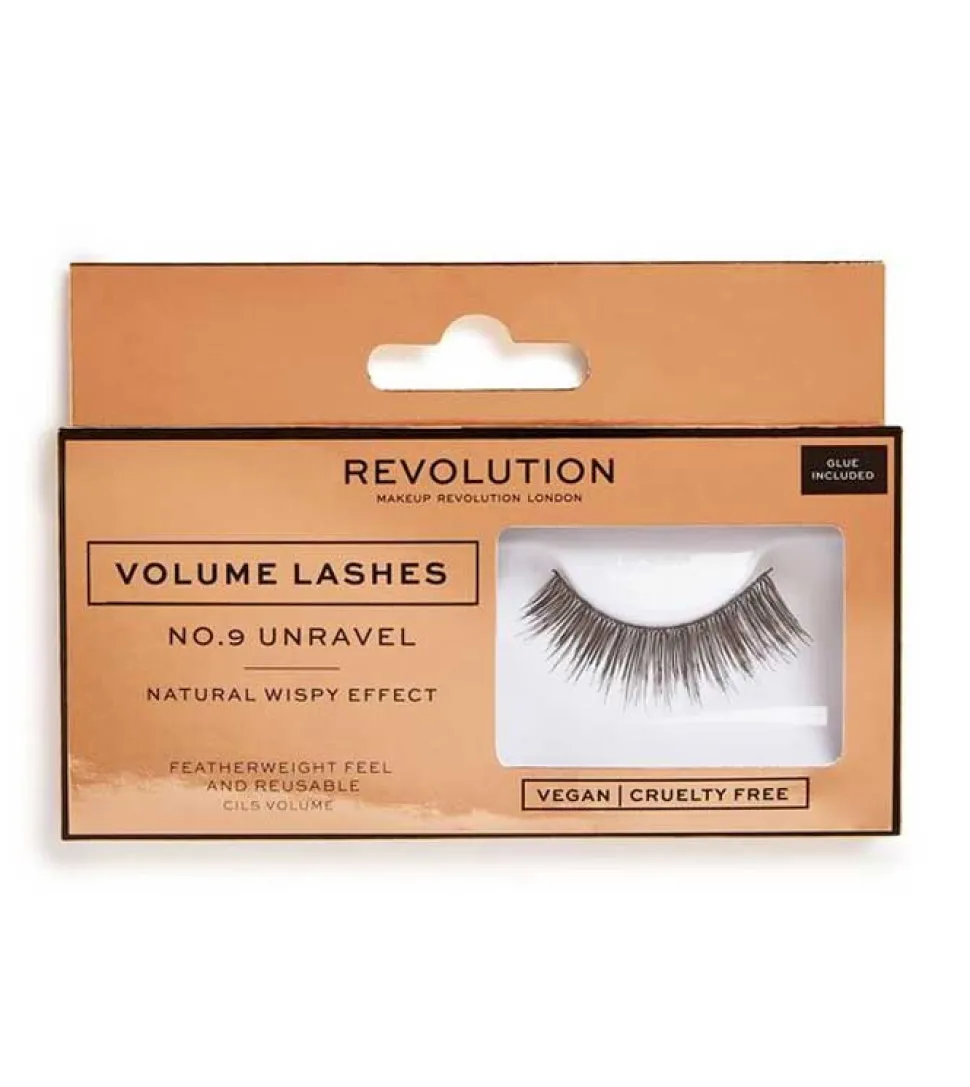 Revolution - Pestañas postizas Volume Lashes - Nº.9 Unravel