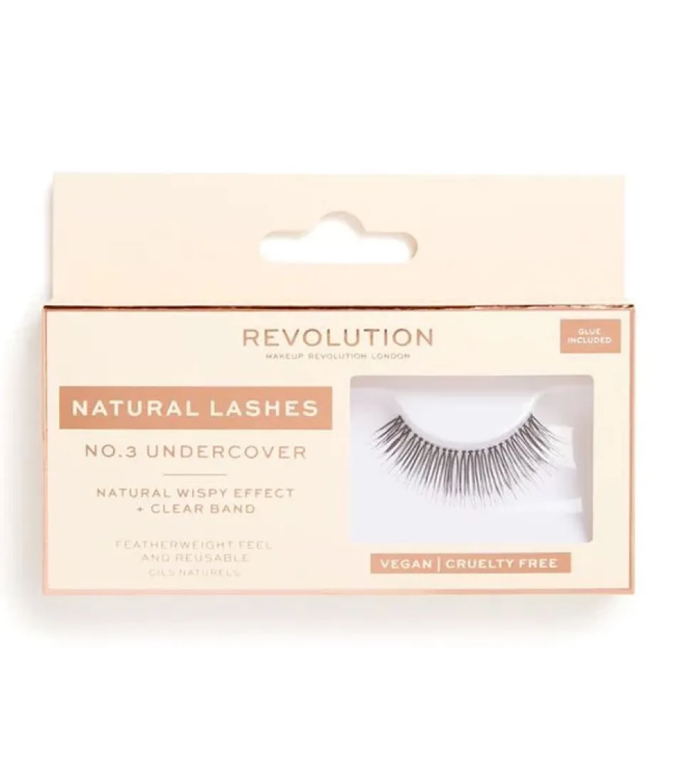 Revolution - Pestañas postizas Natural Lashes - Nº.3 Undercover