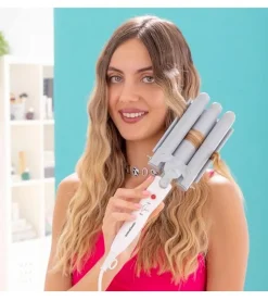 Rizador moldeador cerámico triple Triler