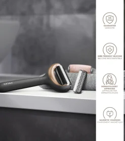 Rodillo facial y corporal con microagujas 9 en 1 - Black Gold