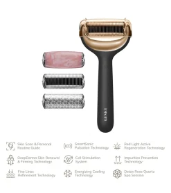 Rodillo facial y corporal con microagujas 9 en 1 - Black Gold