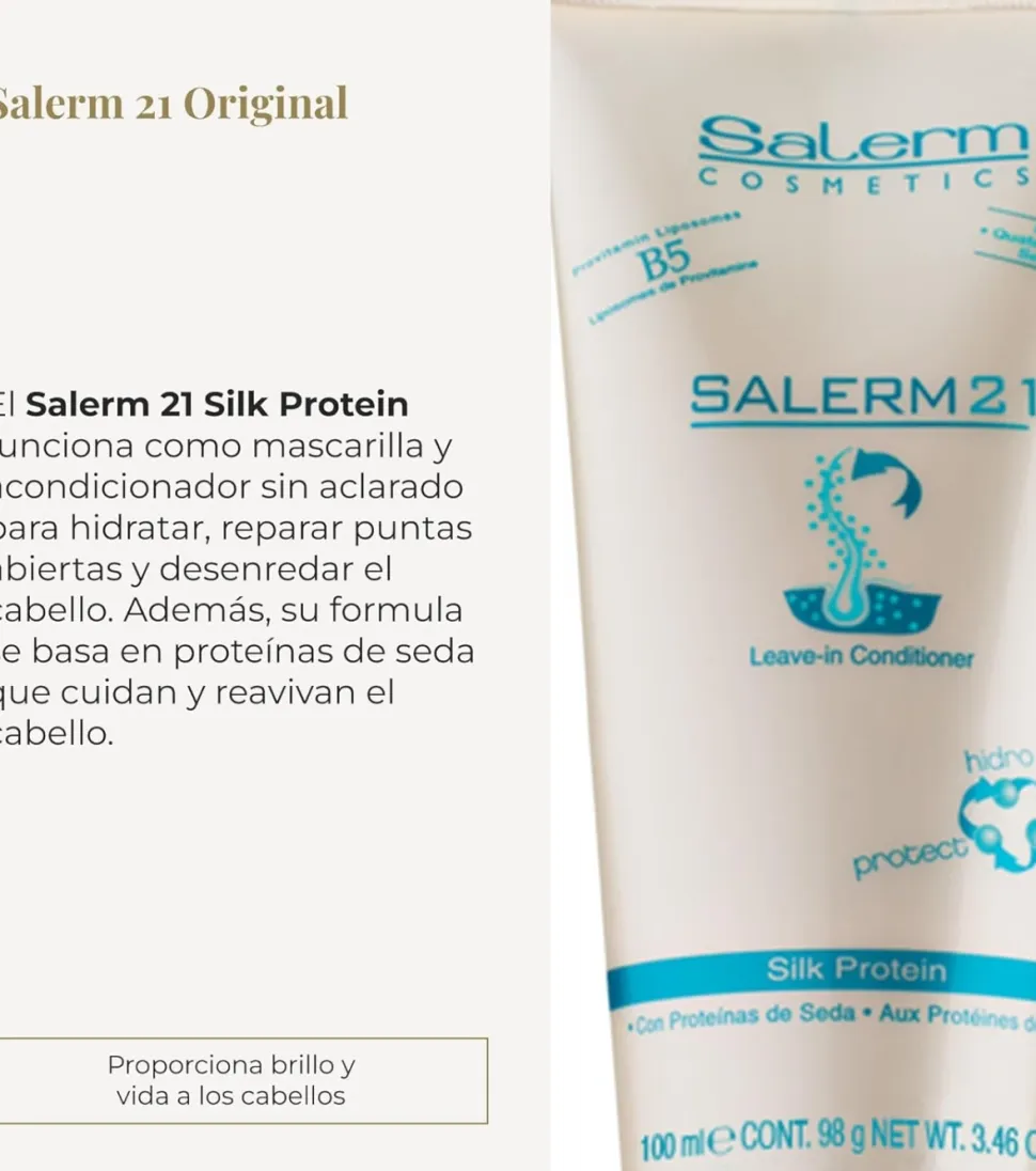 *Salerm 21* - Acondicionador Leave-in Silk Protein - 100ml