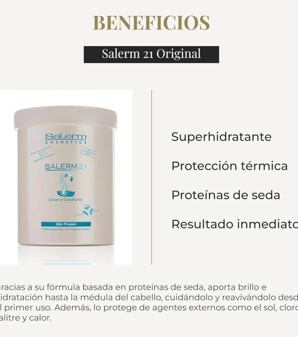 *Salerm 21* - Acondicionador mascarilla Leave-in Silk Protein