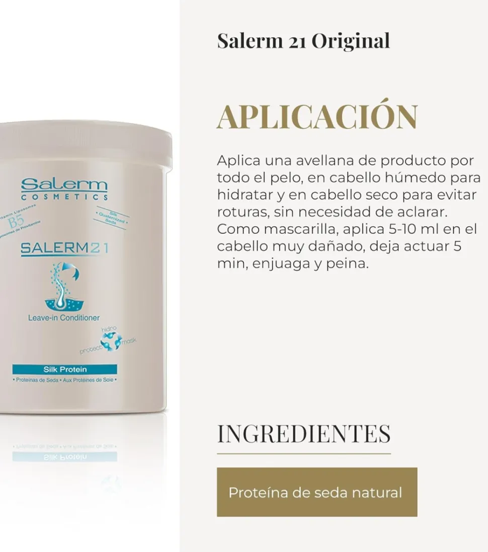 *Salerm 21* - Acondicionador mascarilla Leave-in Silk Protein