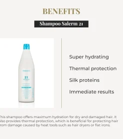 *Salerm 21* - Champú con ácido hialurónico Silk Protein