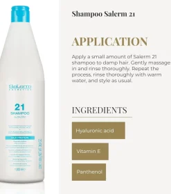 *Salerm 21* - Champú con ácido hialurónico Silk Protein