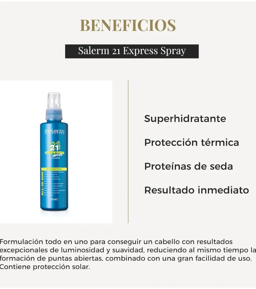 *Salerm 21* - Mascarilla en spray Express Spray Silk Protein