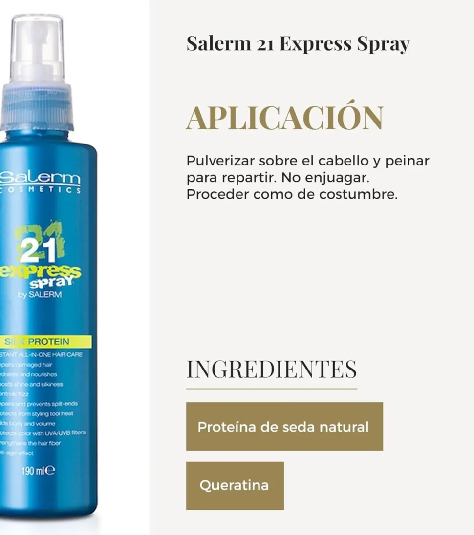*Salerm 21* - Mascarilla en spray Express Spray Silk Protein