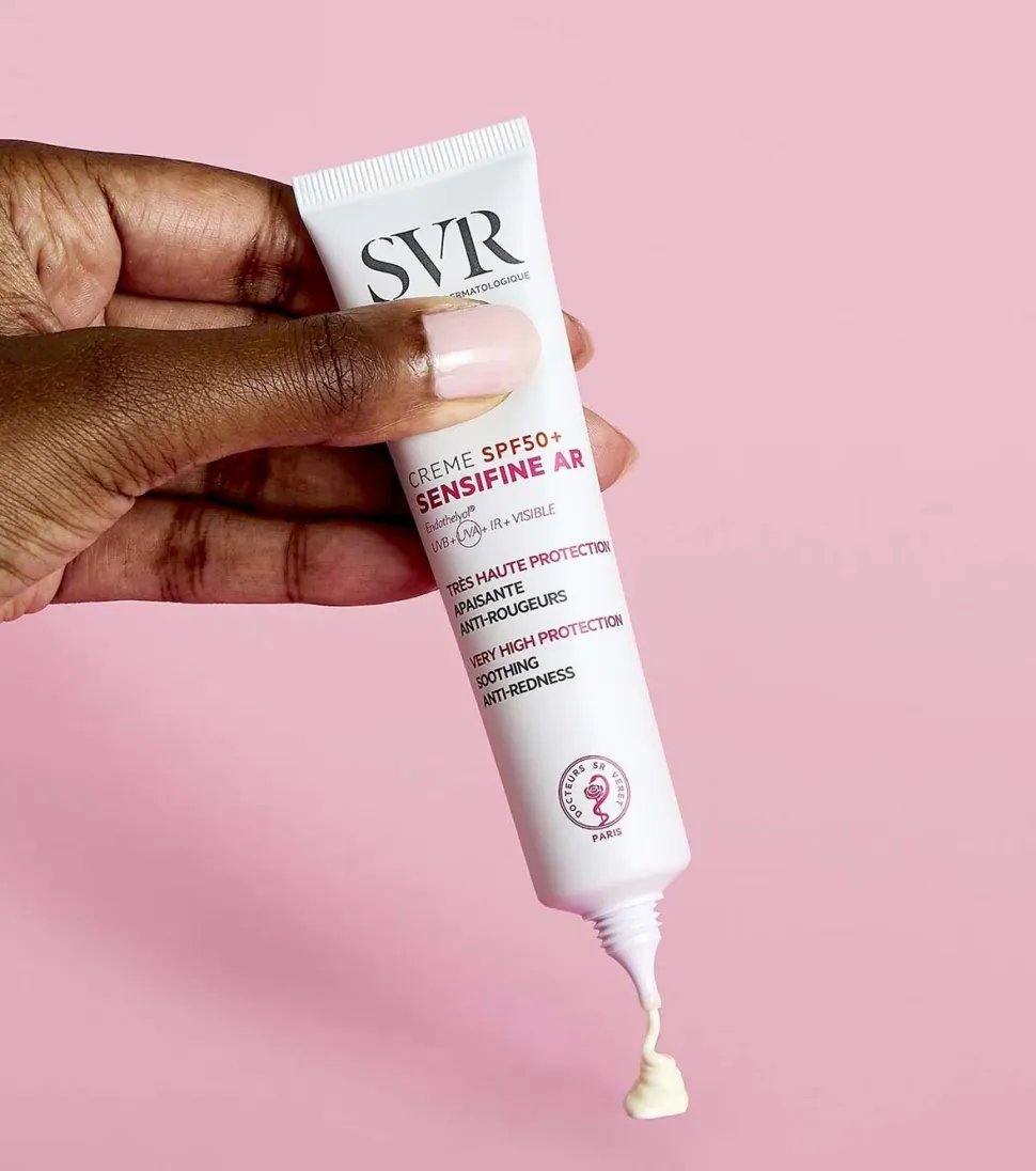 *Sensifine* - Crema solar facial SPF50+ calmante y anti-rojoces - Pieles con tendencia a la rosácea