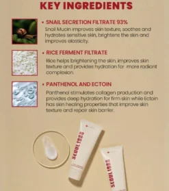 *Seoul 1988* - Crema facial Snail Mucin 93% + Rice