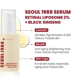 *Seoul 1988* - Sérum Retinal Liposome 2% + Black Ginseng