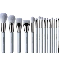 Set 15 brochas de maquillaje Jade Series - Baby Blue