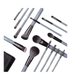 Set 15 brochas de maquillaje Jade Series - Agate Grey