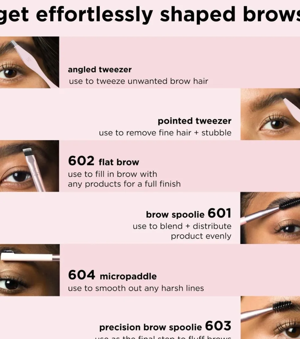 Set 3 cepillos para cejas Brow Shaping