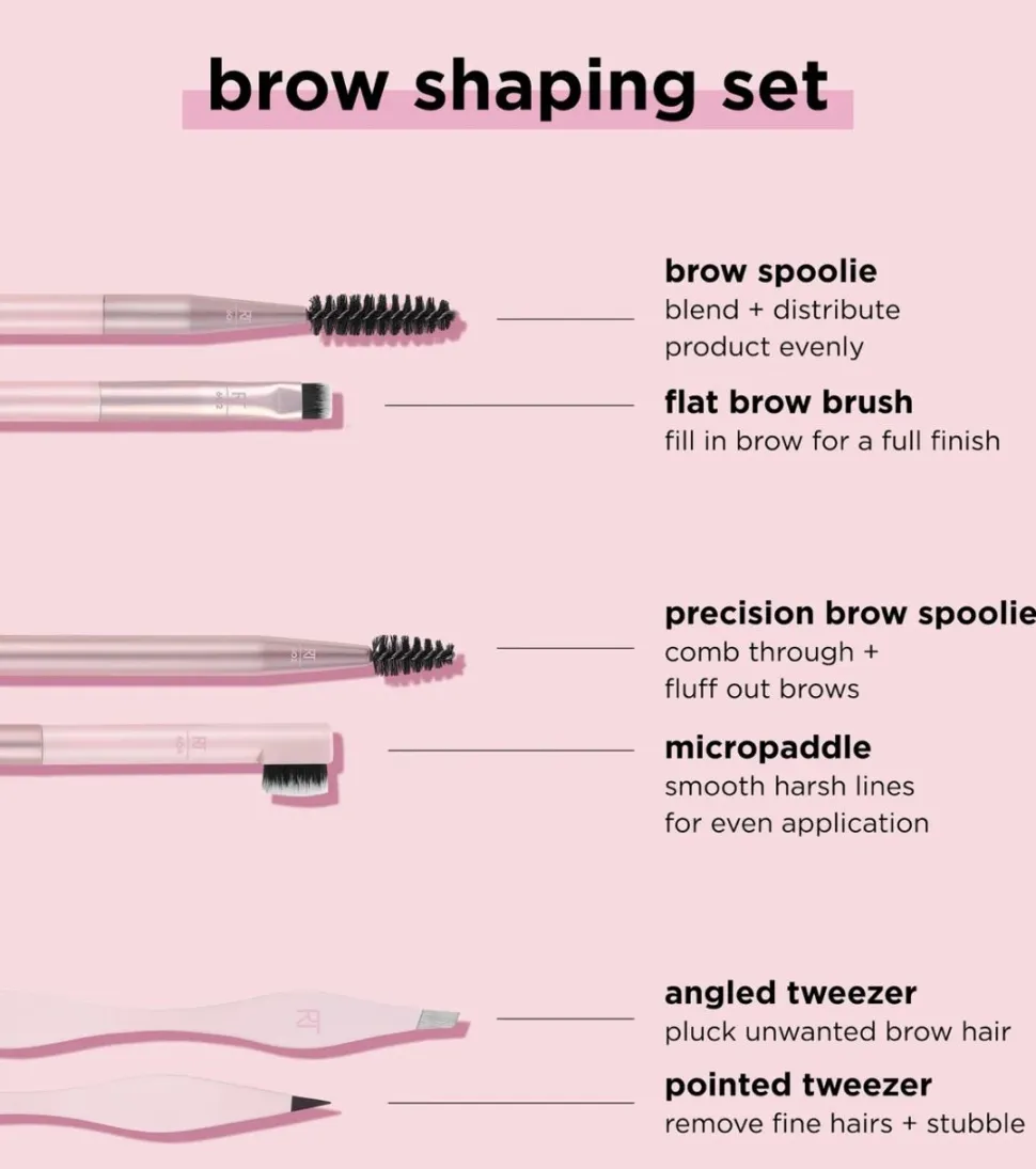 Set 3 cepillos para cejas Brow Shaping