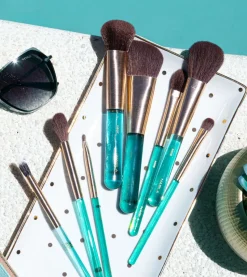 Set de brochas de rostro y ojos Aquamarine Essential