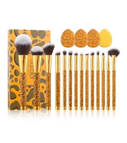 Set de brochas Leopard (15 piezas)