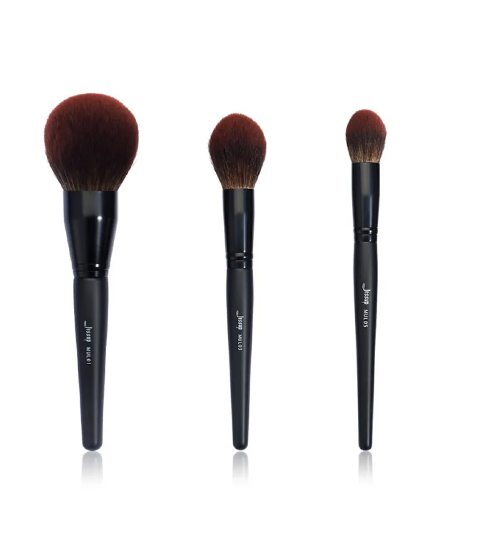 Set de brochas 3 piezas Black Shimmer Collection - T274: Makeup Lover (Phantom Black)