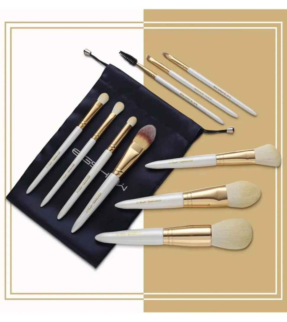 Set de brochas (10 piezas) - Champagne Gold