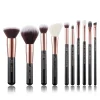 Set de brochas 10 piezas - T156: Black/Rose Gold