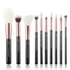 Set de brochas 10 piezas - T163: Black/Rose Gold