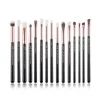 Set de brochas 15 piezas - T157: Black/Rose Gold