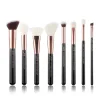 Set de brochas 8 piezas - T159: Black/Rose Gold