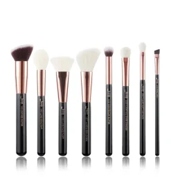 Set de brochas 8 piezas - T159: Black/Rose Gold