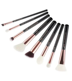 Set de brochas 8 piezas - T159: Black/Rose Gold